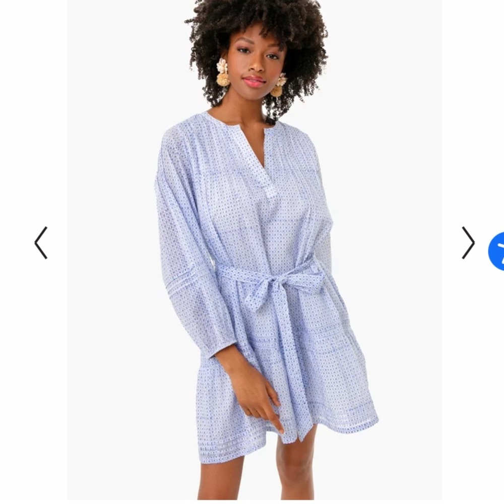 Roberta Roller Rabbit Light Blue Eyelet Mini Dress